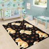 Golden Retriever Paw Pattern Print Floor Mat-grizzshop