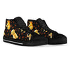 Golden Retriever Paw Pattern Print Men Women's High Top Shoes-grizzshop