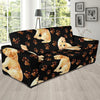 Golden Retriever Paw Pattern Print Sofa Covers-grizzshop