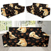 Golden Retriever Paw Pattern Print Sofa Covers-grizzshop