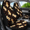 Golden Retriever Paw Pattern Print Universal Fit Car Seat Cover-grizzshop