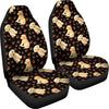 Golden Retriever Paw Pattern Print Universal Fit Car Seat Cover-grizzshop