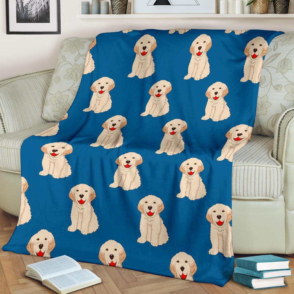 Golden Retriever Print Pattern Blanket-grizzshop