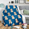 Golden Retriever Print Pattern Blanket-grizzshop