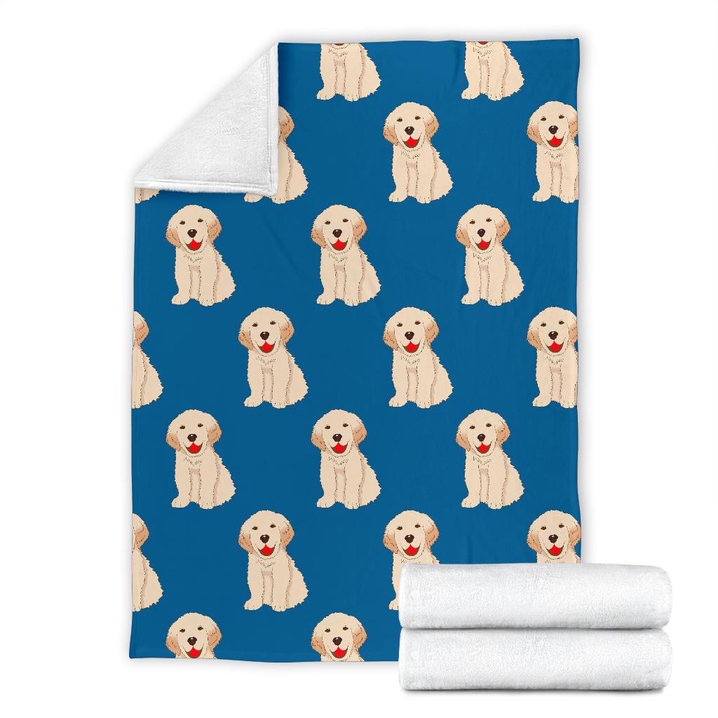 Golden Retriever Print Pattern Blanket-grizzshop