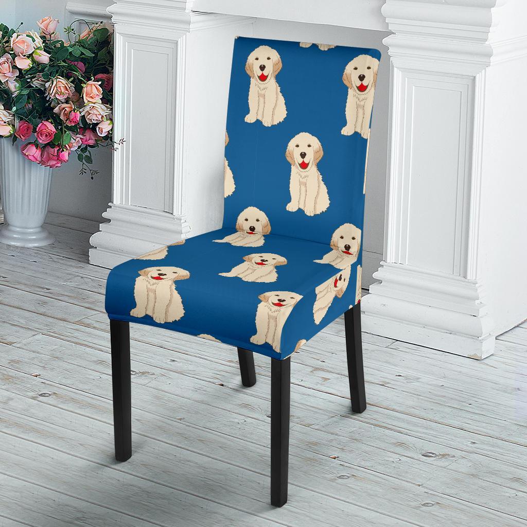 Golden Retriever Print Pattern Chair Cover-grizzshop