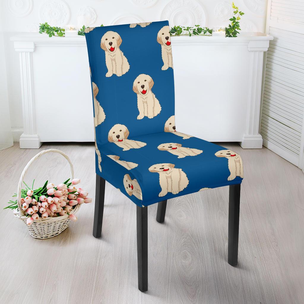 Golden Retriever Print Pattern Chair Cover-grizzshop