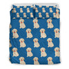 Golden Retriever Print Pattern Duvet Cover Bedding Set-grizzshop