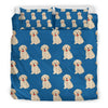 Golden Retriever Print Pattern Duvet Cover Bedding Set-grizzshop