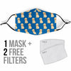 Golden Retriever Print Pattern Face Mask-grizzshop