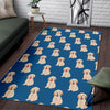 Golden Retriever Print Pattern Floor Mat-grizzshop