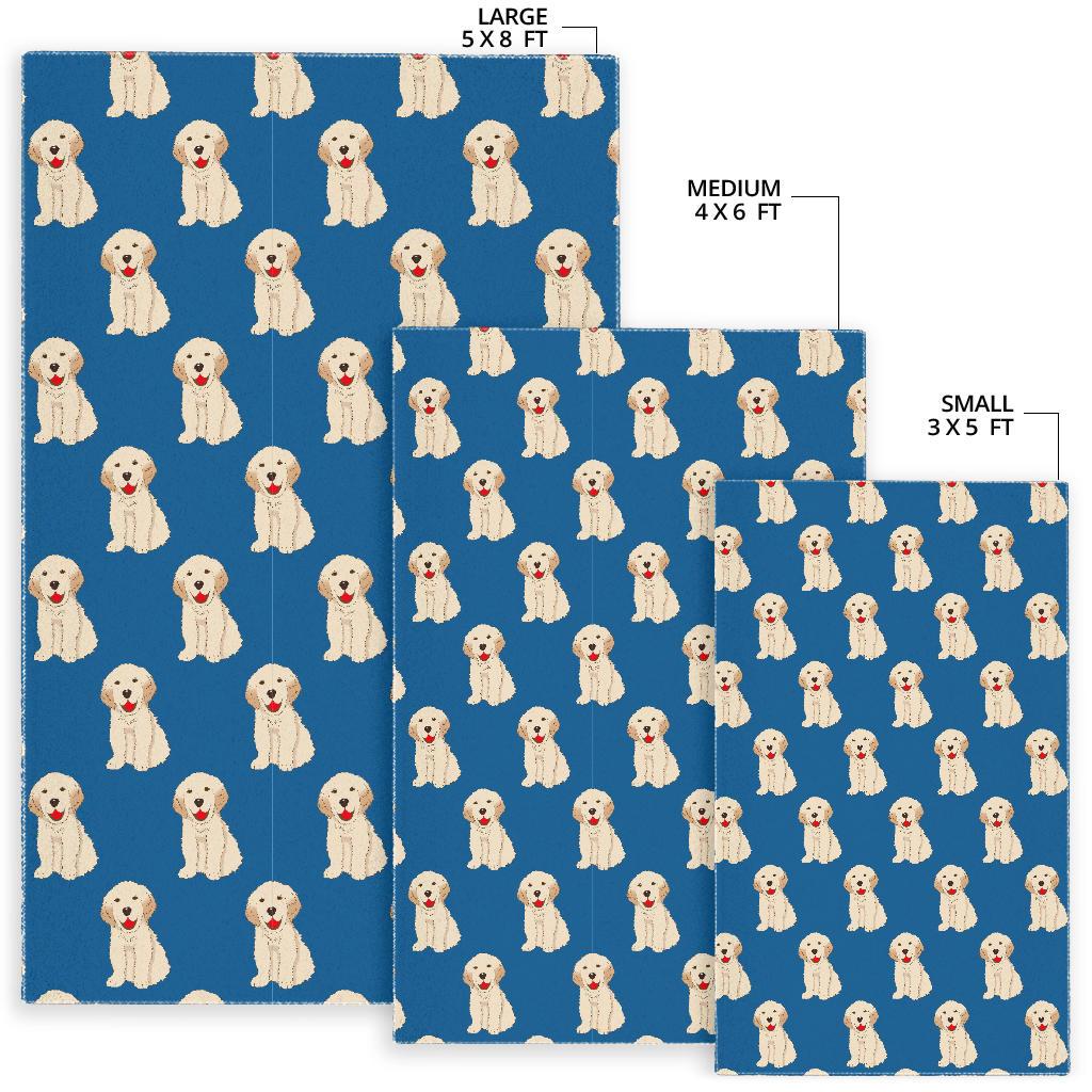 Golden Retriever Print Pattern Floor Mat-grizzshop