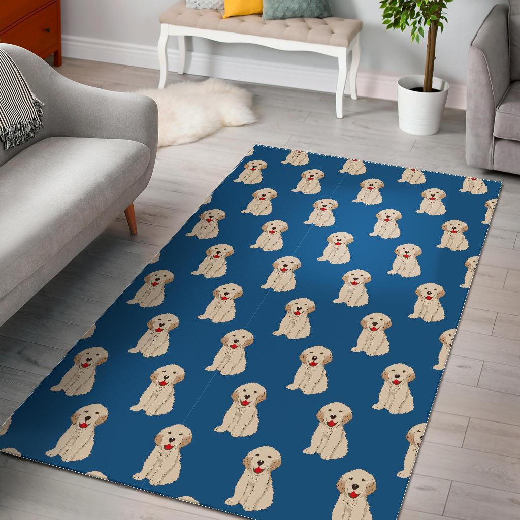 Golden Retriever Print Pattern Floor Mat-grizzshop