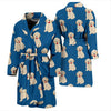 Golden Retriever Print Pattern Men Long Robe-grizzshop