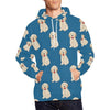 Golden Retriever Print Pattern Men Pullover Hoodie-grizzshop