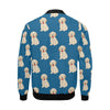 Golden Retriever Print Pattern Men's Bomber Jacket-grizzshop