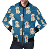 Golden Retriever Print Pattern Men's Bomber Jacket-grizzshop