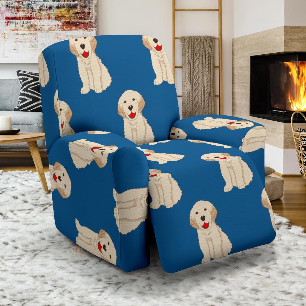 Golden Retriever Print Pattern Recliner Cover-grizzshop