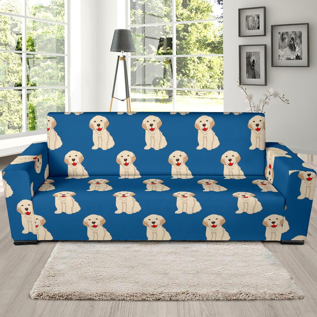 Golden Retriever Print Pattern Sofa Covers-grizzshop