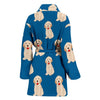 Golden Retriever Print Pattern Women Long Robe-grizzshop