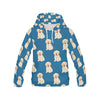 Golden Retriever Print Pattern Women Pullover Hoodie-grizzshop