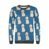 Golden Retriever Print Pattern Women's Sweatshirt-grizzshop