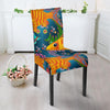 Goldfish Flower Pattern Print Chair Cover-grizzshop