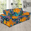 Goldfish Flower Pattern Print Sofa Covers-grizzshop