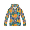 Load image into Gallery viewer, Goldfish Flower Pattern Print Women Pullover Hoodie-grizzshop