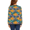 Goldfish Flower Pattern Print Women's Sweatshirt-grizzshop