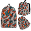 Goldfish Leaf Pattern Print Backpack-grizzshop