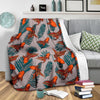 Goldfish Leaf Pattern Print Blanket-grizzshop