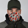 Goldfish Leaf Pattern Print Face Mask-grizzshop