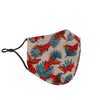 Goldfish Leaf Pattern Print Face Mask-grizzshop