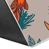 Goldfish Leaf Pattern Print Floor Mat-grizzshop