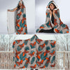 Goldfish Leaf Pattern Print Hooded Blanket-grizzshop