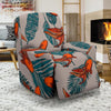 Goldfish Leaf Pattern Print Recliner Cover-grizzshop