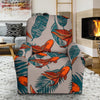 Goldfish Leaf Pattern Print Recliner Cover-grizzshop