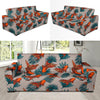 Goldfish Leaf Pattern Print Sofa Covers-grizzshop