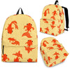Goldfish Pattern Print Backpack-grizzshop