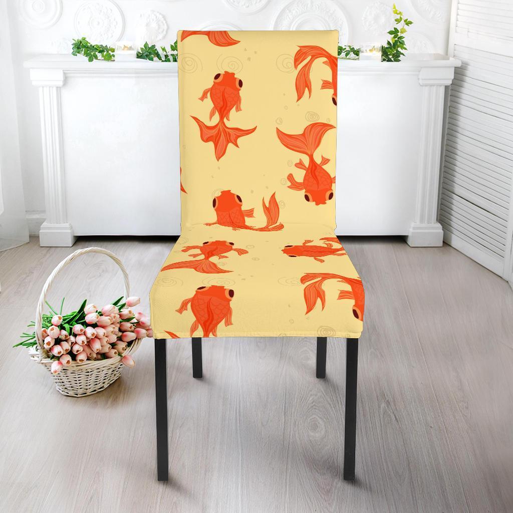 Goldfish Pattern Print Chair Cover-grizzshop