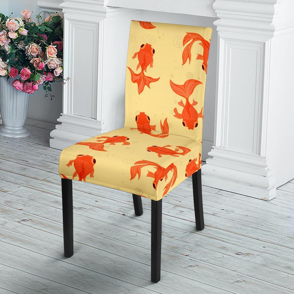 Goldfish Pattern Print Chair Cover-grizzshop