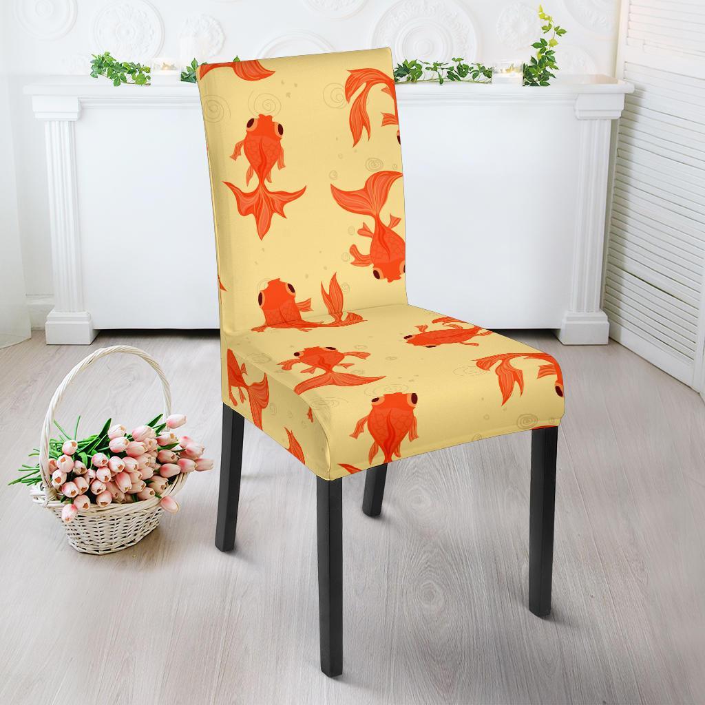 Goldfish Pattern Print Chair Cover-grizzshop