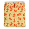 Goldfish Pattern Print Duvet Cover Bedding Set-grizzshop