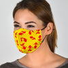 Goldfish Pattern Print Face Mask-grizzshop