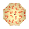 Goldfish Pattern Print Foldable Umbrella-grizzshop
