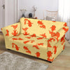 Goldfish Pattern Print Loveseat Cover-grizzshop