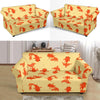 Goldfish Pattern Print Loveseat Cover-grizzshop