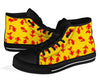 Goldfish Pattern Print Men Women's High Top Shoes-grizzshop