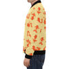 Goldfish Pattern Print Men's Bomber Jacket-grizzshop